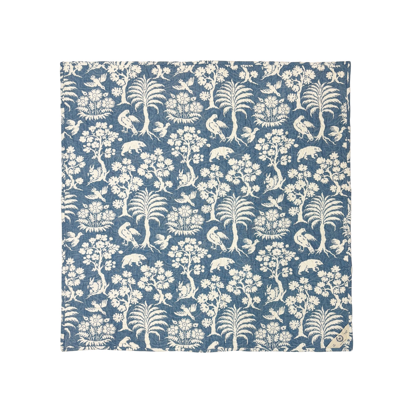 Woodland Silhouette Quilted Baby Blanket