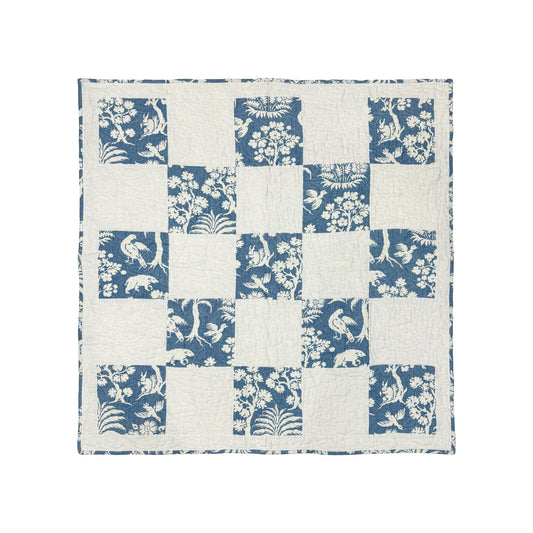 Woodland Silhouette Quilted Baby Blanket