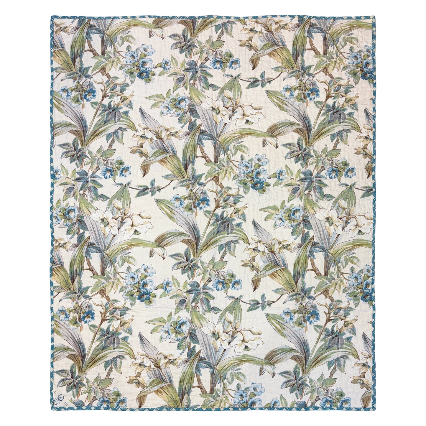 Daffodil and Vine Quilted Throw