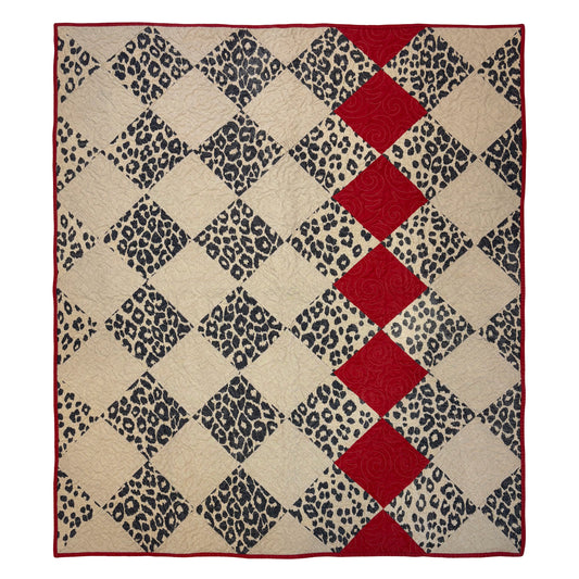 Iconic Leopard Quilted Throw