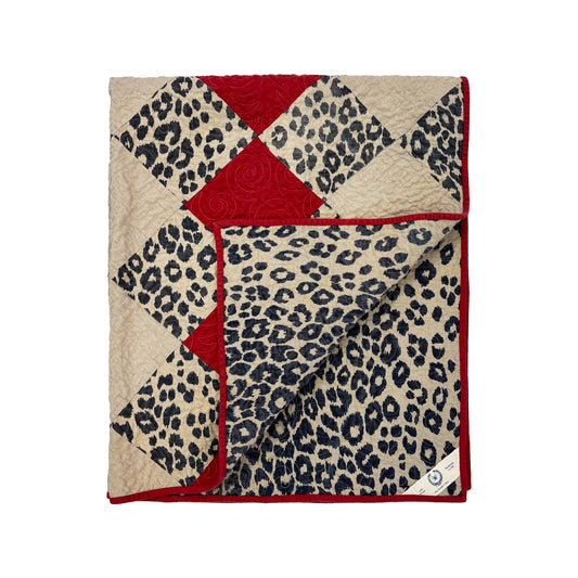 Iconic Leopard Quilted Throw