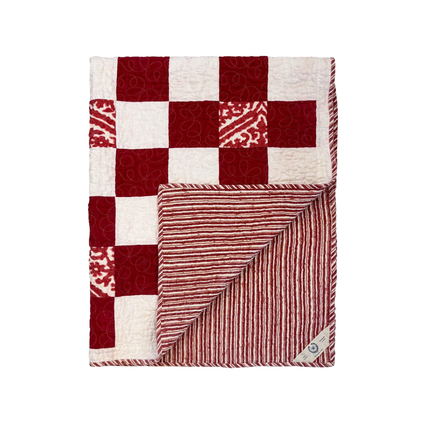 Pique-Nique Check Quilted Throw