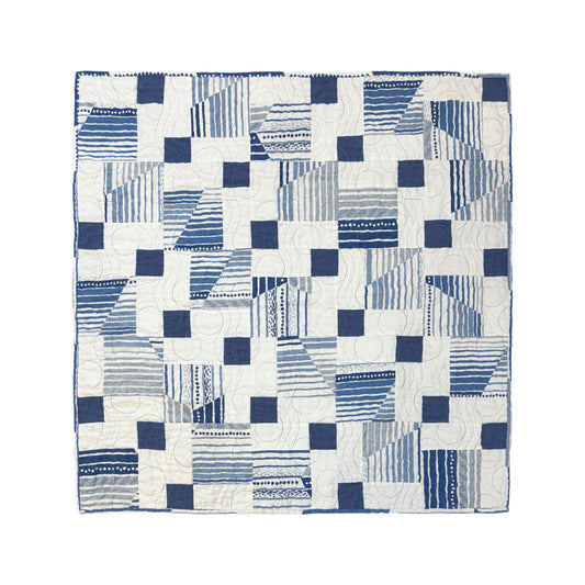 Reflex Print with Solid Back Quilted Baby Blanket