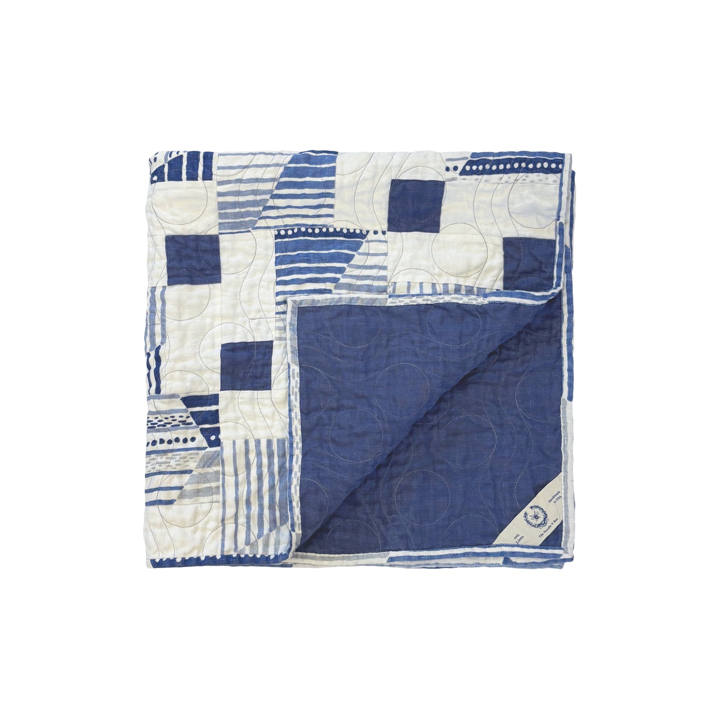 Reflex Print with Solid Back Quilted Baby Blanket