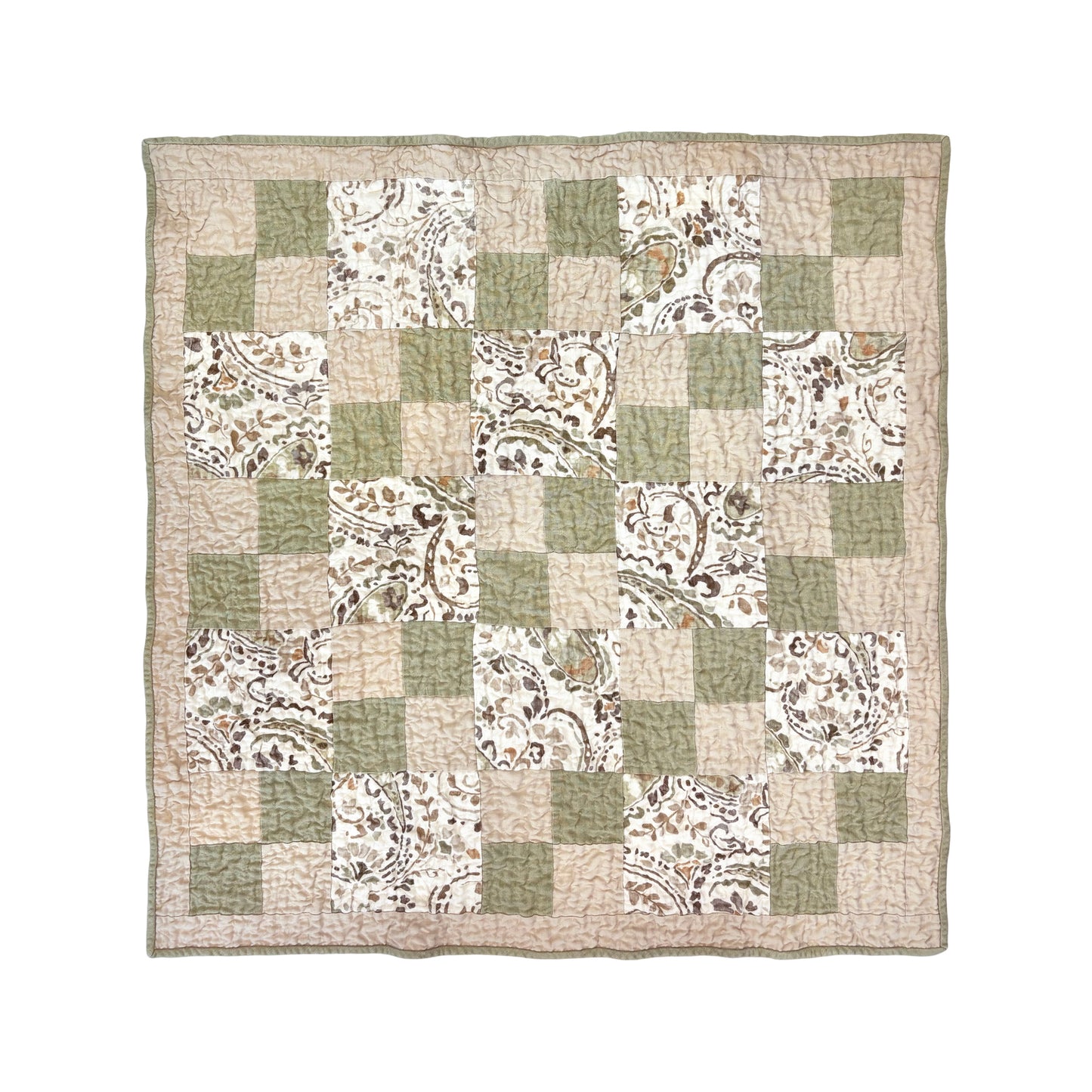 Tousey in Neutrals Quilted Baby Blanket