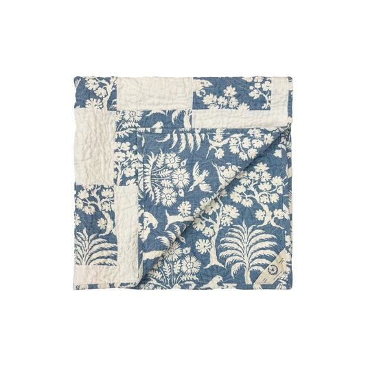 Woodland Silhouette Quilted Baby Blanket